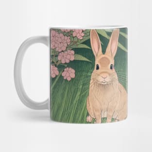 Brown Mini Satin Rabbit Mini Rex Bunny Mug